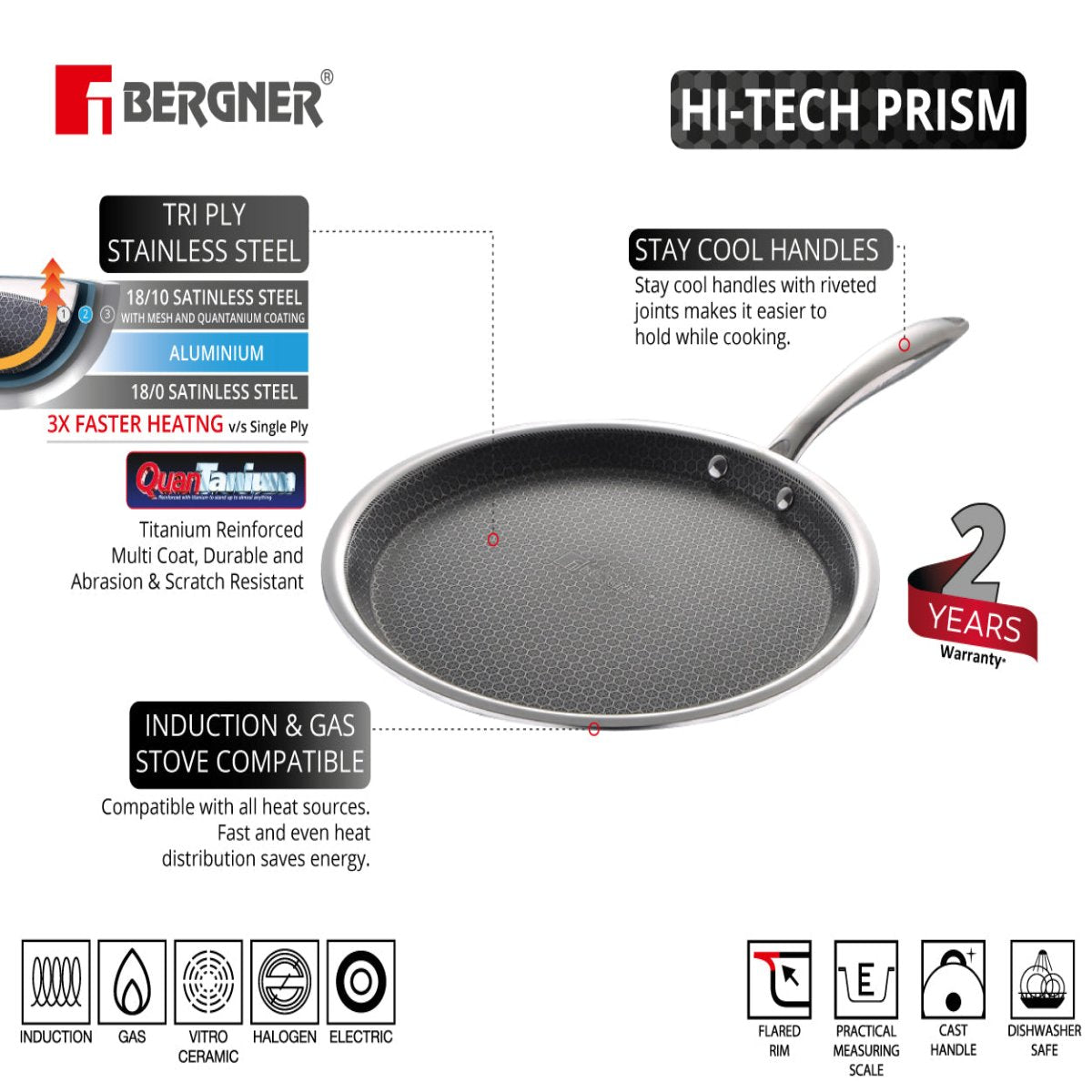 Bergner Hi-Tech Giro Dosa Tawa/ Tava