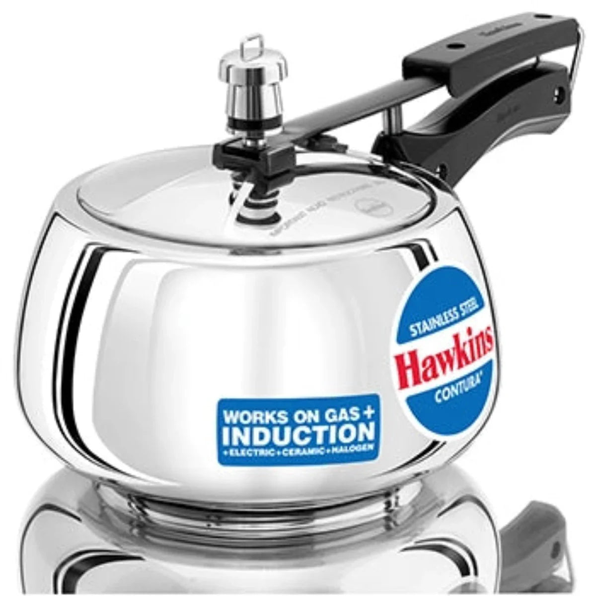 Hawkins Contura Stainless Steel Pressure Cooker | Induction Compatible